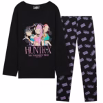 Official Girls Pyjama Set 5-14 Years, Soft T-Shirt & Pj Trousers, Huntrix Saja Boys Merch, Gifts for Girls