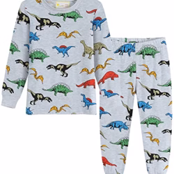 Little Hand Boys Pyjamas Dinosaur Shark Kids Pjs Toddler Clothes Set 100% Cotton Sleepwear Long Sleeve Nightwear Outfit 1-7 Years