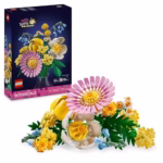 LEGO Botanicals Petite Sunny Bouquet - Faux Flowers Set w/Artificial Bluebells, Daisies, Tulips & More - Nature Toy for 9+ Year Old Girls & Teens - Christmas Decor - Gift Idea - 10347