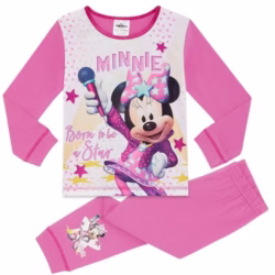 Disney Minnie Mouse Girls Nightwear Pyjama Set Age 18 Months - 5 Years