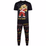 UC Ex High Street Brand Homer Simpson Pyjamas for Mens, Pjs Set Cartoon Character Nightwear Navy, L