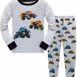 Boys Pyjamas Digger Monster Truck Dinosaur Fire Engines Astronauts Kids Toddler Pjs Sets Cotton Long Sleeve Sleepwear 2 Piece Clothes Outfits Winter Nightwear 1-7 Years