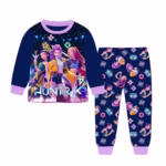 Girls Demon Hunter Pyjamas Long Sleeve Sleepwear Rumi Mira Zoe Kids Pajamas Music Party Cartoon Pjs 5-13 Years