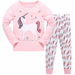 TEDD Girls Christmas Pyjamas Set Toddler Clothes Sleepwear Animal Printed Nightwear Winter Long Sleeve Pjs 2 Piece Outfit Xmas Gift for Kids