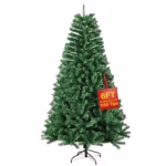 6ft Premium Christmas Tree 1150 Branch Tips Green Xmas Trees Bushy Artificial Christmas Tree Pine Tree with Metal Stand Easy to Assemble Realistic Spruce Branches Christmas Tree for Indoor and Outdoor