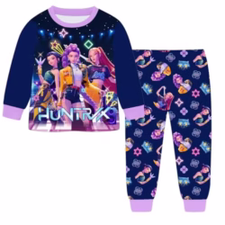 2025 DDemons HHunters Pyjamas Girls Long Sleeve Pjs Set Anime Pyjamas Girls Long Sleeve Pjs Set Ru mi Mi ra Z oey Y2k Prints Soft Pyjama s Nighties Cartoon Sleepwear Lounge Set Kids