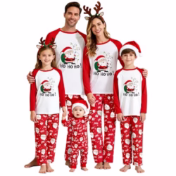 Feionusin Matching Christmas Pyjamas Family Sets Christmas Pajamas for Family and Dog Xmas Pjs Sets Festival Holiday Nightwear Sleepwear